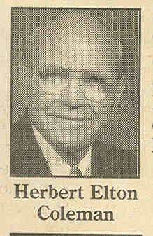 Herbert Elton Coleman 