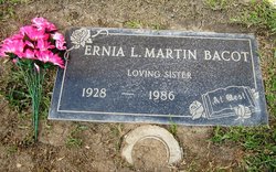 Ernia Lee <I>Martin</I> Bacot 