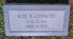 Ruby Odell <I>Delbridge</I> Abernathy 