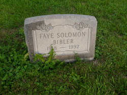 Faye Esther <I>Wilson</I> Solomon Bibler 
