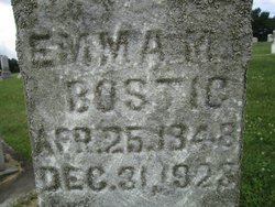 Emeline Margaret “Emma” <I>Arble</I> Bostic 