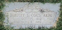 Dorothy Sue <I>Coats</I> Akins 
