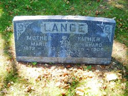Marie Martha “Mary” <I>Miller</I> Lange 