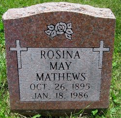 Rosina May <I>Griggs</I> Mathews 