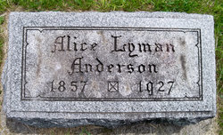 Alice Betsy <I>Lyman</I> Anderson 