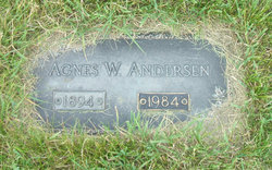 Agnes Wilhelmina <I>Johnson</I> Andersen 