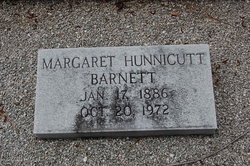 Margaret <I>Hunnicutt</I> Barnett 