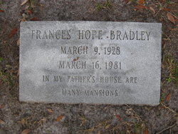 Frances <I>Hope</I> Bradley 