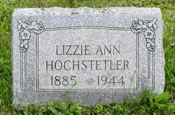 Lizzie Ann <I>Sommers</I> Hochstetler 