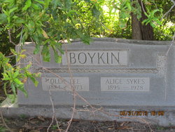Alice <I>Sykes</I> Boykin 
