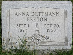 Anna <I>Herzog</I> Dettmann Beeson 
