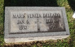 Mary Venita “Venita” <I>Lucas</I> Delgado 