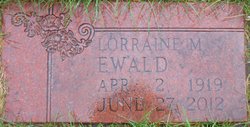 Lorraine Marie <I>Larson</I> Ewald 