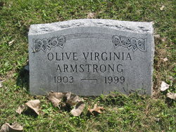 Olive Virginia <I>Green</I> Armstrong 