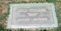 Julia Ann <I>Ackerman</I> Williams 