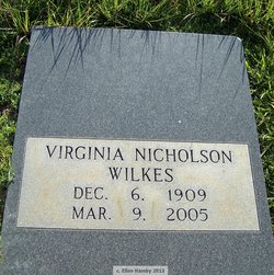 Virginia <I>Nicholson</I> Wilkes 