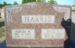 Adelia May <I>Hargett</I> Harris 