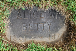 Alice E. <I>Cole</I> Betty 