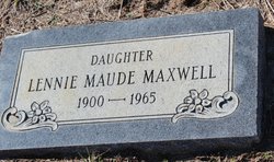 Lennie Maude Maxwell 