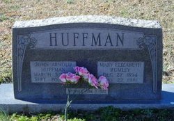 Mary Elizabeth <I>Rumley</I> Huffman 