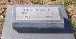 Edyth P. <I>Valentine</I> Adams 
