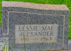 Lessie Mae <I>Alexander</I> Buice-Crane 