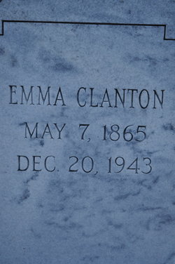 Susan Emiline “Emma” <I>Clanton</I> Hodges 