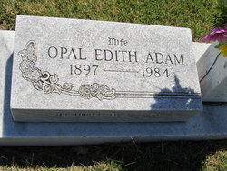 Opal Edith <I>Gatchell</I> Adam 