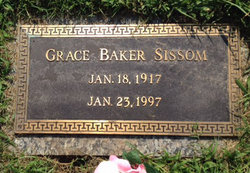 Grace Louise <I>Baker</I> Sissom 