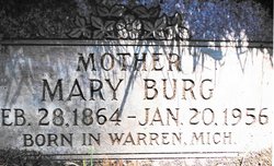 Mary Ann <I>Fox</I> Burg 