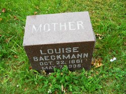 Louise <I>Keubke</I> Baeckmann 