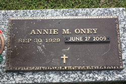 Annie Martha <I>Freeman</I> Oney 