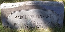 Madge Lee <I>Luckett</I> Tennant 