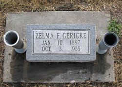 Zelma F <I>Switzer</I> Gericke 