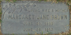 Margaret Jane <I>Babbittz</I> Brown 