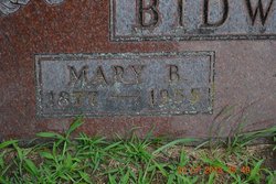 Mary Belle <I>Lutes</I> Bidwell 