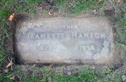 Jeanette <I>Bergeson</I> Hanson 