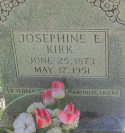 Josephine E <I>Blancet</I> Kirk 