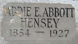 Addie E. <I>Coon</I> Abbott Hensey 