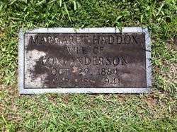 Margaret Ardella <I>Haddox</I> Anderson 