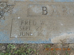 Fred W Barker Sr.