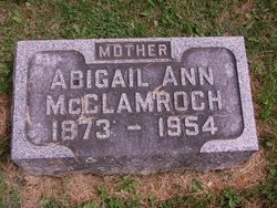 Abigail Ann “Abbie” <I>Coffey</I> McClamroch 