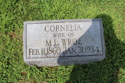 Cornelia <I>Webber</I> Wroe 