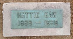 Harriet Jane “Hattie” <I>McGinnis</I> Gaw 