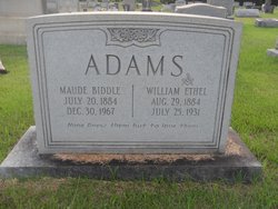 Maude <I>Biddle</I> Adams 
