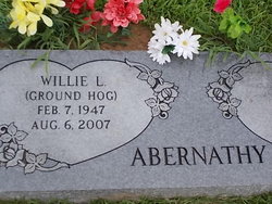 Willie Lee “Ground Hog” Abernathy 