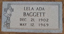 Lela Ada <I>Bradley</I> Baggett 