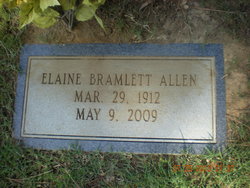Elaine <I>Bramlett</I> Allen 
