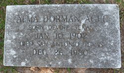 Alma Dorman <I>Agee</I> Stevenson 