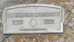 Hermine H. “Minnie” <I>Adams</I> Holt 